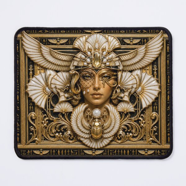 Item preview, Golden Serpent Oracle – Black Ivory Egyptian Guardian designed and sold by sunbowjp stadio.