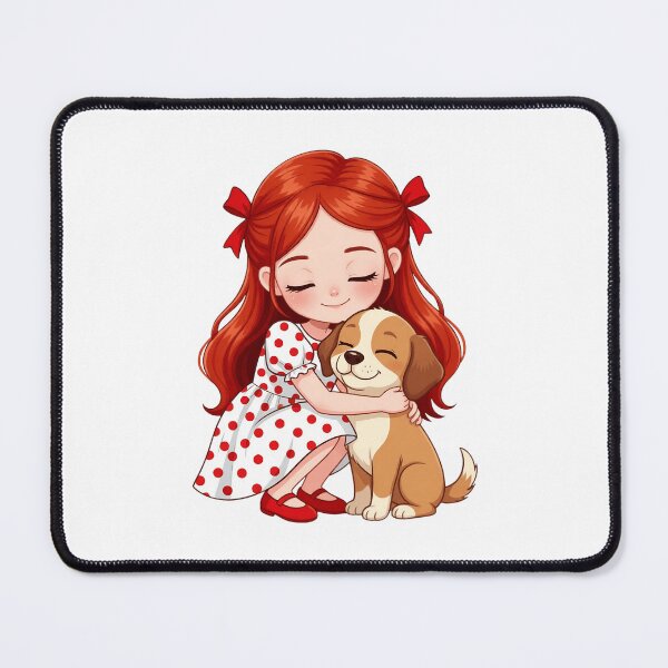 Item preview, A girl and a puppy designed and sold by ANVivid.