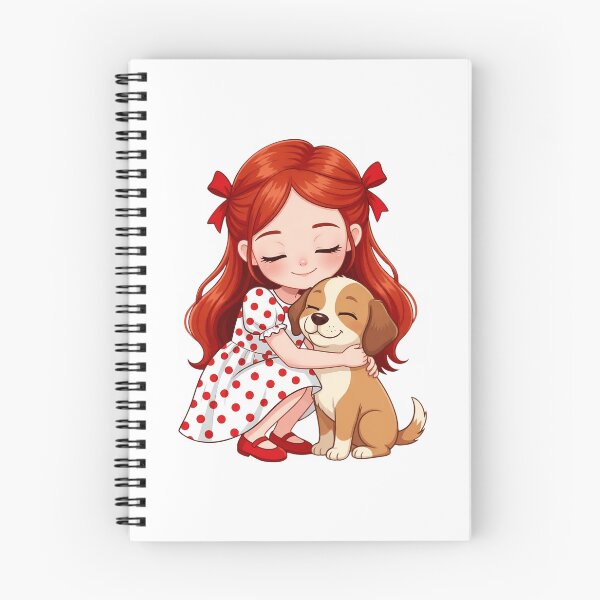 Item preview, A girl and a puppy designed and sold by ANVivid.