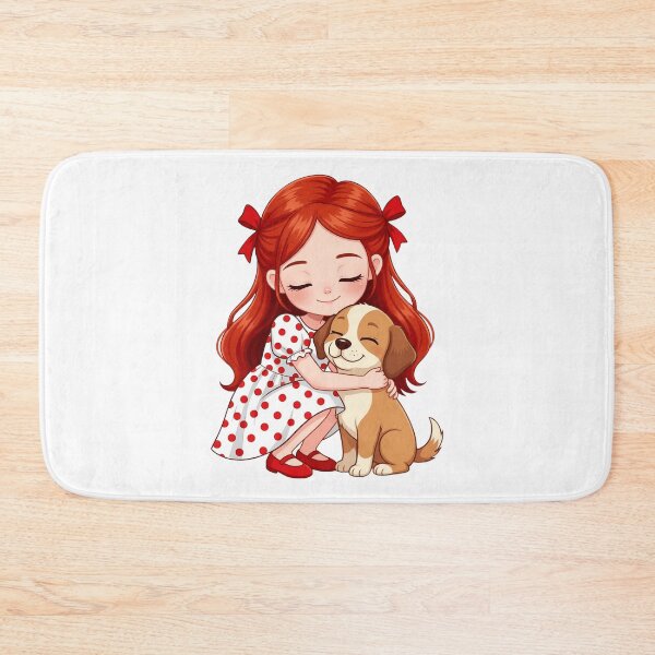 Item preview, A girl and a puppy designed and sold by ANVivid.