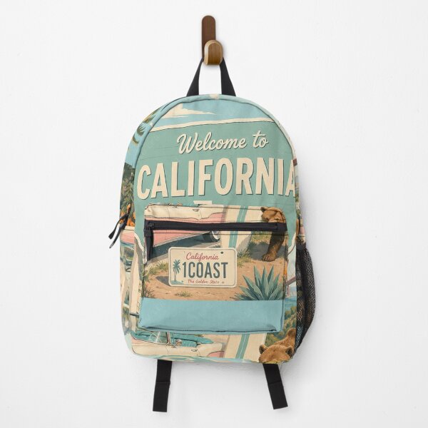 Item preview, Welcome to California Retro Travel Poster designed and sold by LuluLeb.