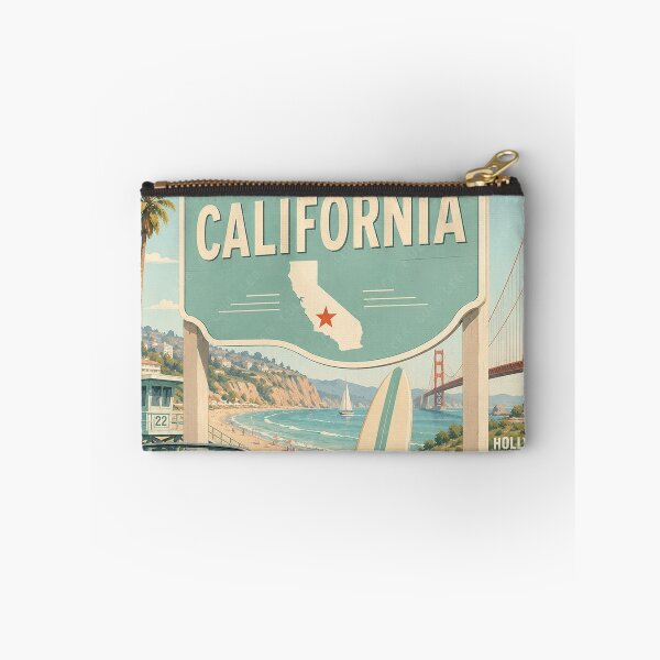 Aperçu de l'œuvre Affiche de voyage rétro Bienvenue en Californie créée et vendue par LuluLeb.