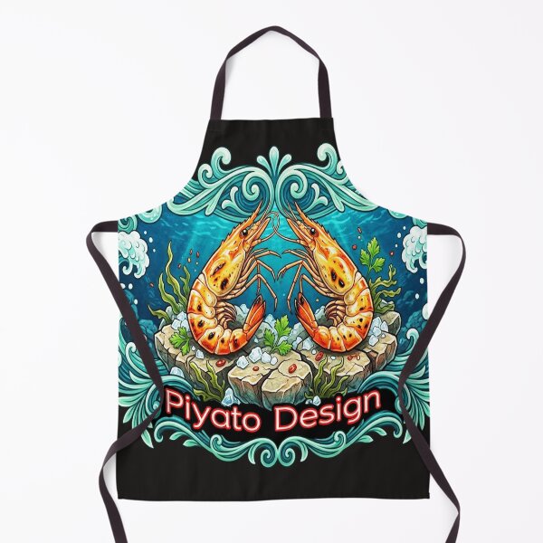 Item preview, sea Shrimp Ocean Botanical Design Piyato designed and sold by PIYATO941DESIGN.