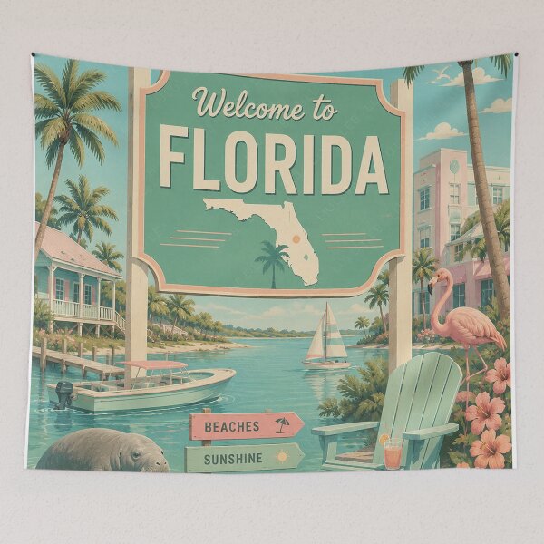 Artikelvorschau, Willkommen in Florida! entworfen und verkauft von LuluLeb.