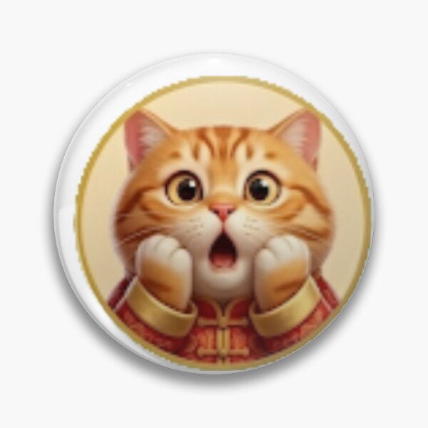 Item preview, Surprised Orange Cat in Traditional Chinese Outfit Sticker designed and sold by BestBayCA.