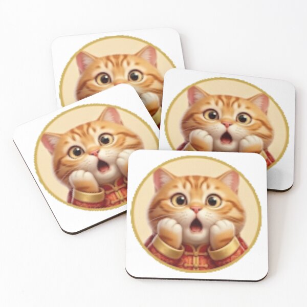 Item preview, Surprised Orange Cat in Traditional Chinese Outfit Sticker designed and sold by BestBayCA.