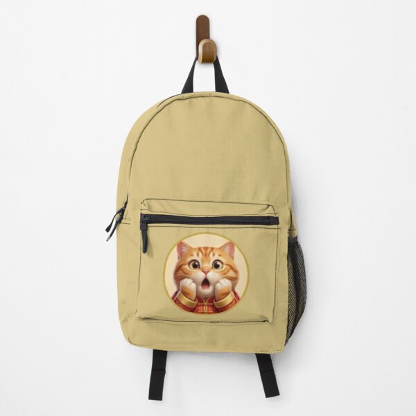 Item preview, Surprised Orange Cat in Traditional Chinese Outfit Sticker designed and sold by BestBayCA.