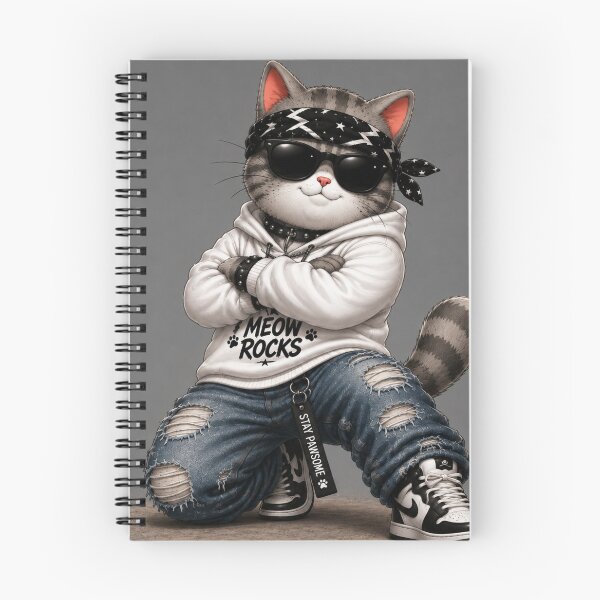 Item preview, Gray Cat Grooving Dance Moves designed and sold by Mindworx21.
