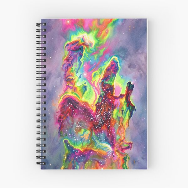 Item preview, Vibrant Pillars of Creation Nebula Watercolor designed and sold by Itjung-Room.