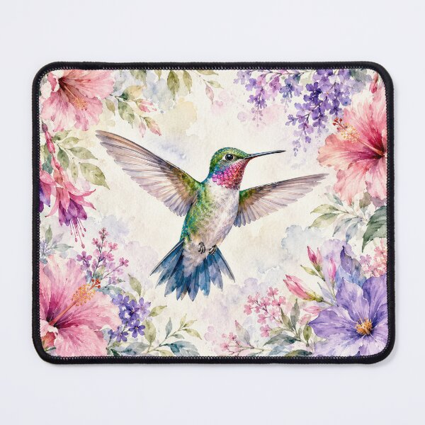 Artikelvorschau, Kolibri im Flug – Aquarellmalerei entworfen und verkauft von Diego Re.