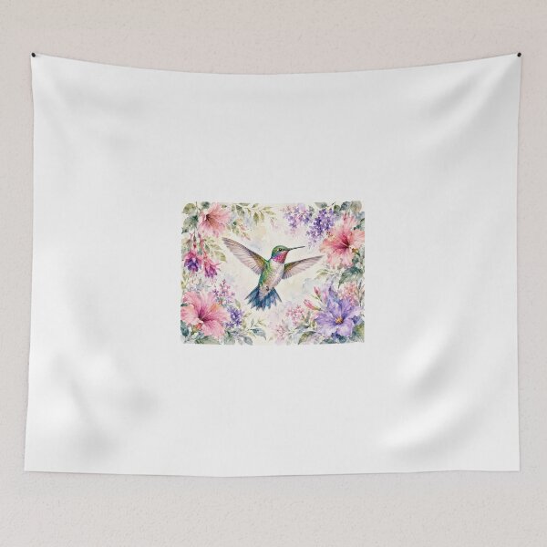 Item preview, Hummingbird In Flight Watercolor Painting designed and sold by Diego Re.