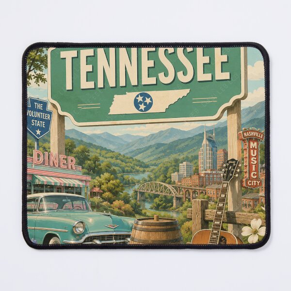 Item preview, Welcome to Tennessee Retro Travel Poster designed and sold by LuluLeb.