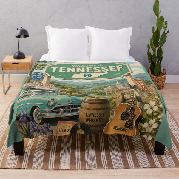 Item preview, Welcome to Tennessee Retro Travel Poster designed and sold by LuluLeb.