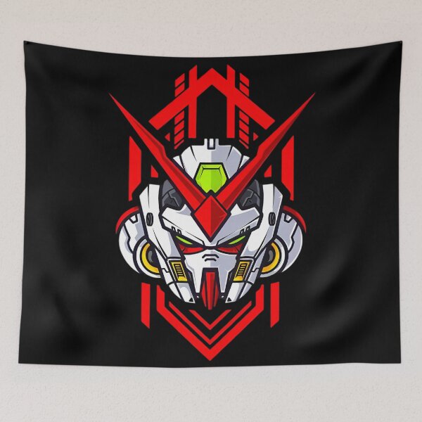 Item preview, Crimson Mecha Guardian Robot Helmet | Futuristic Anime Mech Cyber Warrior designed and sold by Dyan4.