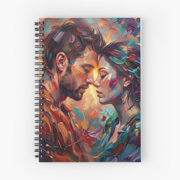 Item preview, Soulmates in Color – Abstract Love Painting | Romantic Expressionist Art designed and sold by Atelier Nova.