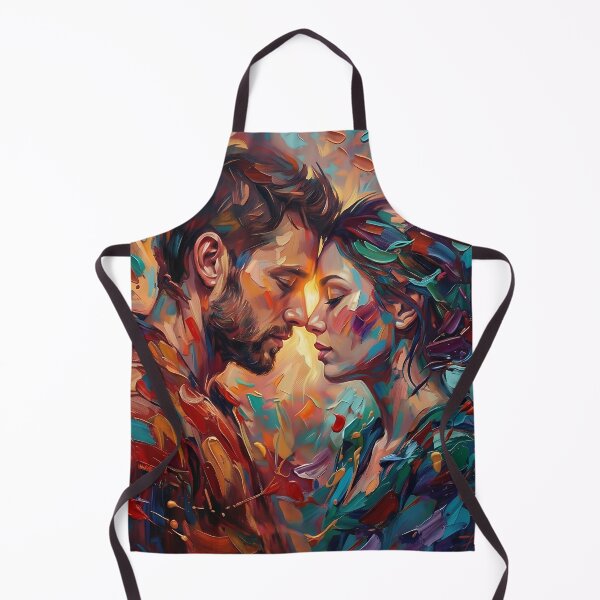 Item preview, Soulmates in Color – Abstract Love Painting | Romantic Expressionist Art designed and sold by Atelier Nova.