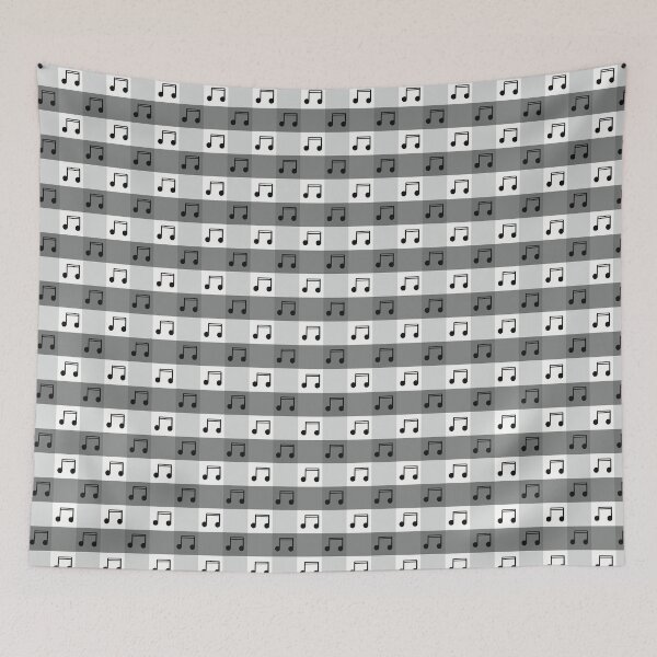 Item preview, Music Notes Plaid designed and sold by RebelCatStudios(RCS).