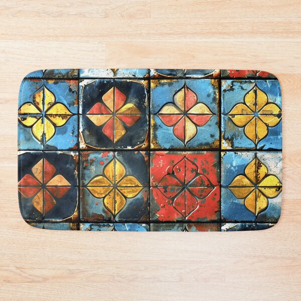 Item preview, Colorful Vintage Moroccan Tile Textured Distressed Design Pattern  designed and sold by DEC02.