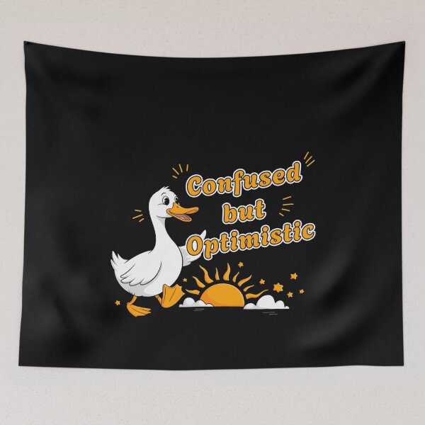 Item preview, Confused But Optimistic Funny Duck Lover Gift designed and sold by Say It With Ink.