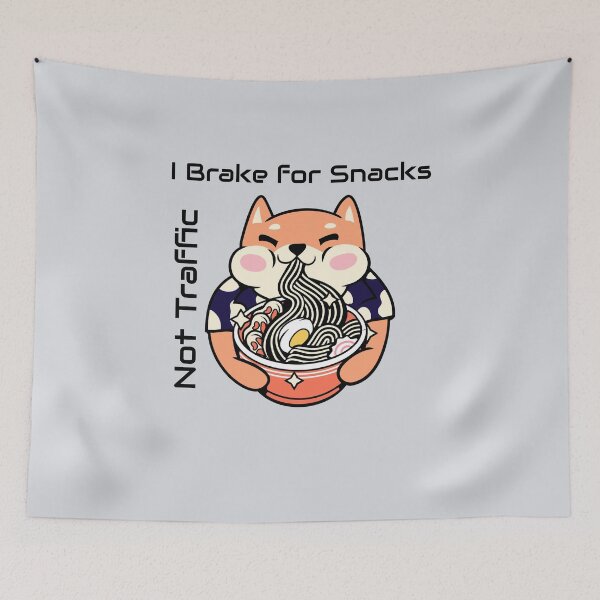 Item preview, I Brake for Snacks, Not Traffic-V3 designed and sold by CHIEF-HAT STORE.