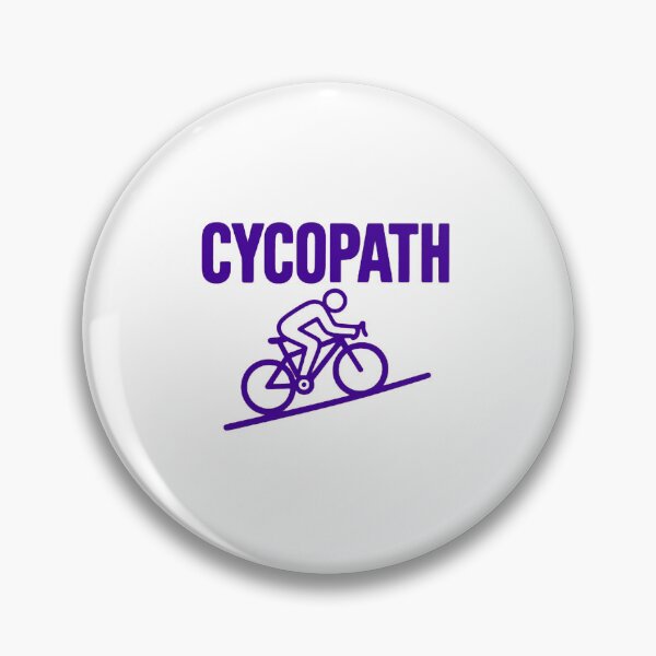 Item preview, Cycopath — Funny Uphill Cyclist Pun Typography designed and sold by Colorful-Garden.