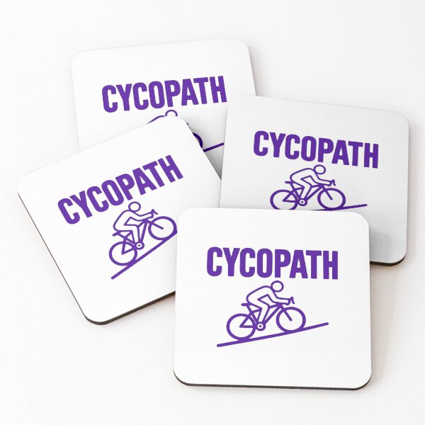 Item preview, Cycopath — Funny Uphill Cyclist Pun Typography designed and sold by Colorful-Garden.
