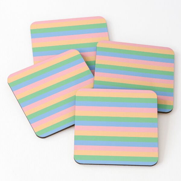 Item preview, Pastel Horizontal Stripes designed and sold by RebelCatStudios(RCS).