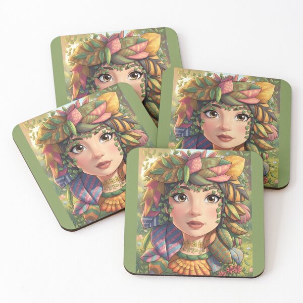 Item preview, Enchanted Nature Goddess – Whimsical Fantasy Portrait designed and sold by Selena.m.studio.