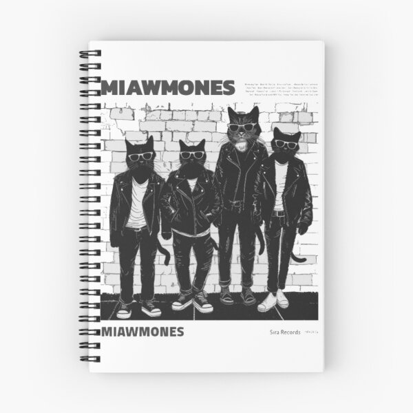 Item preview, MIAWMONES - The Ramones Punk Rock Black Cat Band Parody designed and sold by GenZFashion000.
