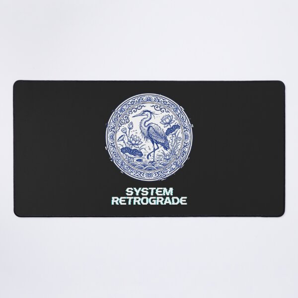 Item preview, Cyberpunk Heron Chinoiserie Cyberpunk Glitch Art Asian Aesthetic designed and sold by SplashTastic.
