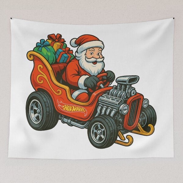 Item preview, Santa's Sleigh Hot Wheels designed and sold by WyldBoreCre8ive.