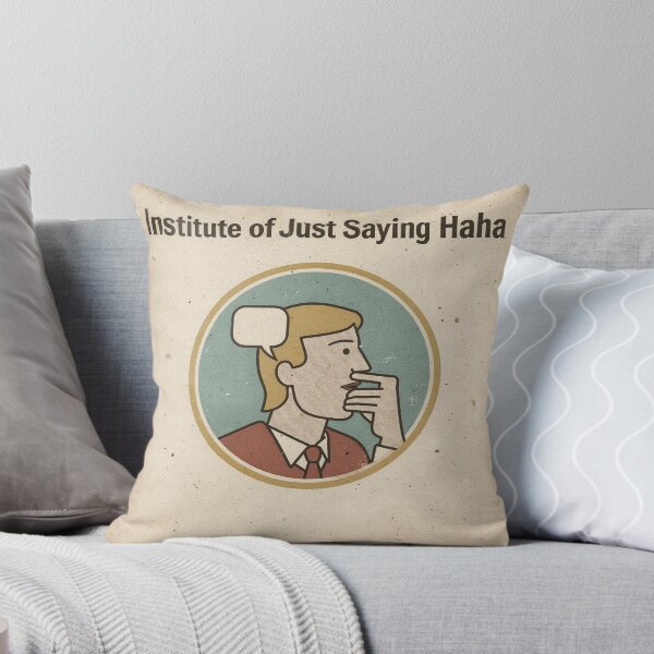Item preview, Institute of Just Saying Haha Retro Poster designed and sold by PictorialWhimsy.