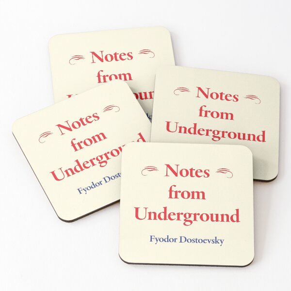Item preview, Fyodor Dostoevsky Notes from the Underground, Russian Novelist, Classic Literature designed and sold by CharlottePlaceArt.