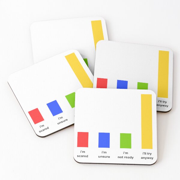 Item preview, I'll Try Anyway - Motivational Bar Chart Design designed and sold by decsigns.