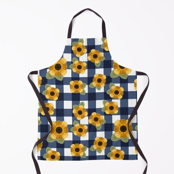 Item preview, Sunflowers on Navy Plaid designed and sold by RebelCatStudios(RCS).