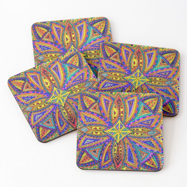 Item preview, Radiant Lotus Mandala – Hand Drawn Geometric Art designed and sold by Selena.m.studio.