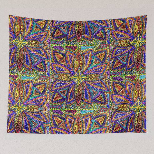 Item preview, Radiant Lotus Mandala – Hand Drawn Geometric Art designed and sold by Selena.m.studio.