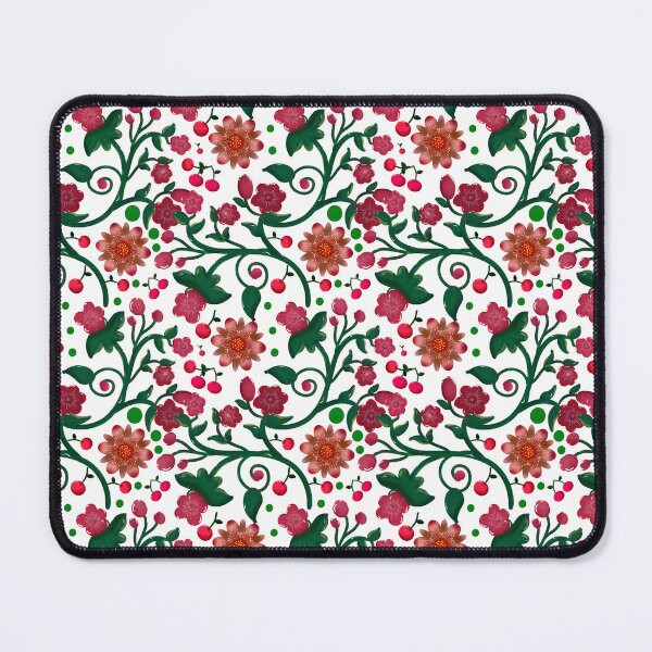 Item preview, Cherry Blossom Botanical Pattern | Red Floral Fruit Seamless Design designed and sold by HopeAndHustle.