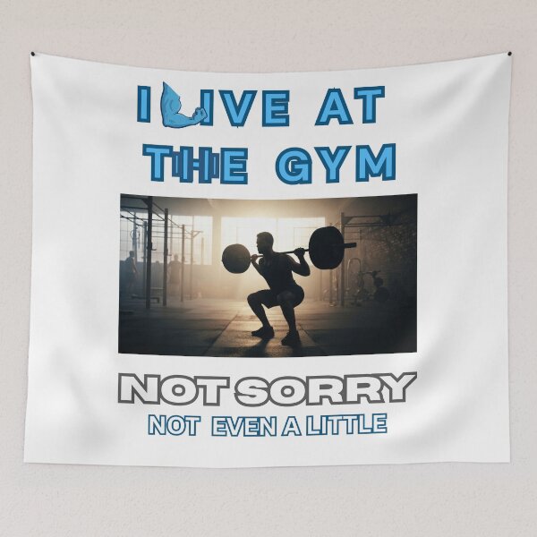 Item preview, I live at the gym. not sorry. designed and sold by Goode-sense2025.