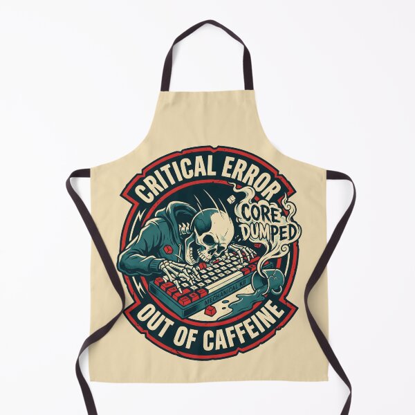 Item preview, Out Of Caffeine Skeleton Gamer Humor Retro Badge Merch designed and sold by SplashTastic.