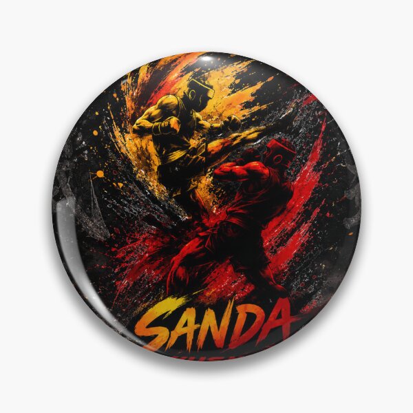 Item preview, Wushu Sanda | Explosive Martial Arts Combat Illustration designed and sold by Fei Long Design Hub.