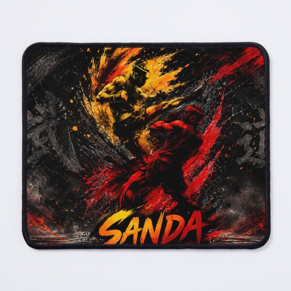 Item preview, Wushu Sanda | Explosive Martial Arts Combat Illustration designed and sold by Fei Long Design Hub.