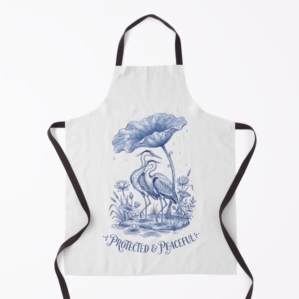 Item preview, Two Herons Rain Botanical Line Art Romantic Nature Merch designed and sold by SplashTastic.