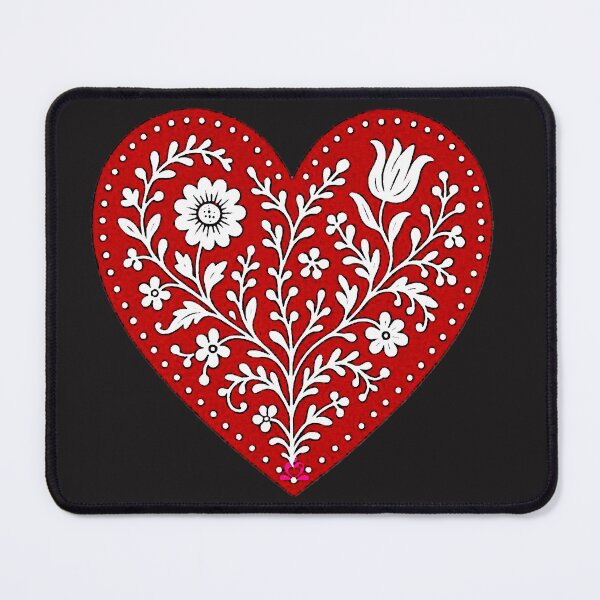 Item preview, Folk Art Heart designed and sold by ViaARTfactory.