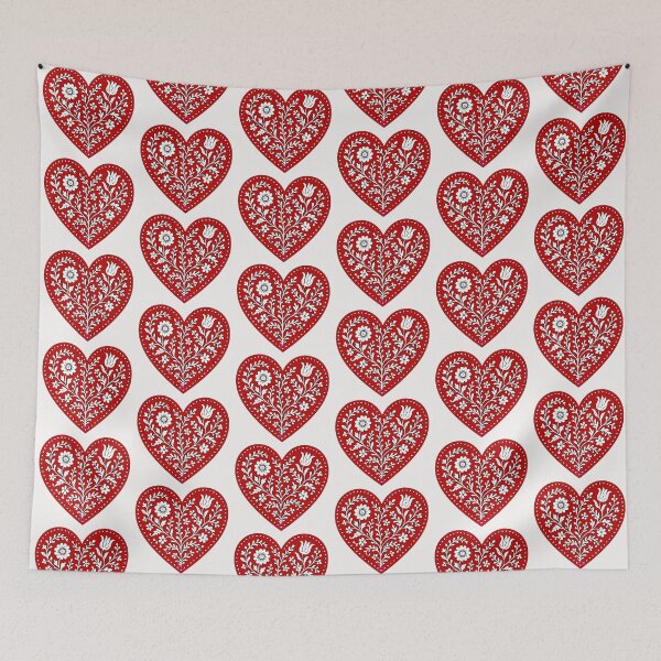 Item preview, Folk Art Heart designed and sold by ViaARTfactory.
