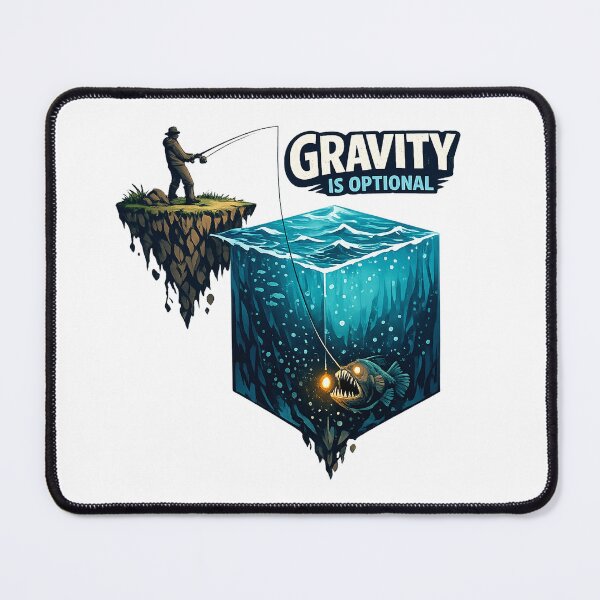Item preview, Gravity Is Optional Inverted Fishing designed and sold by teemix.