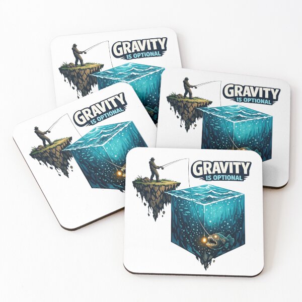Item preview, Gravity Is Optional Inverted Fishing designed and sold by teemix.
