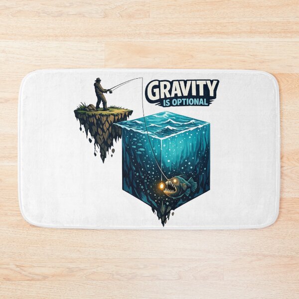Item preview, Gravity Is Optional Inverted Fishing designed and sold by teemix.