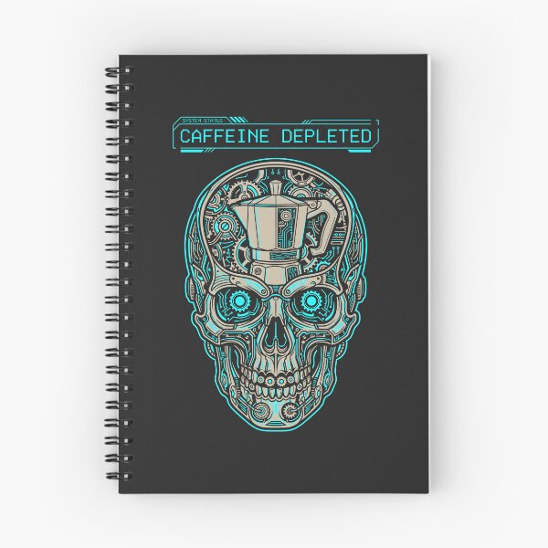 Item preview, Cyberpunk Skull Coffee Cyberpunk Glitch Art Mechanical Merch designed and sold by SplashTastic.