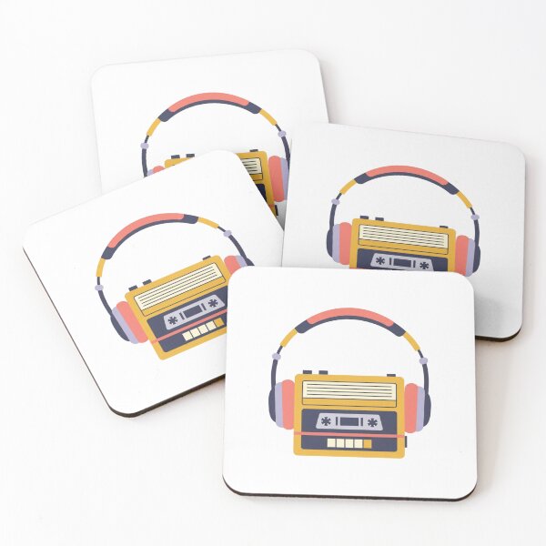 Item preview, Retro Cassette Player with Headphones designed and sold by TheDenimArt.
